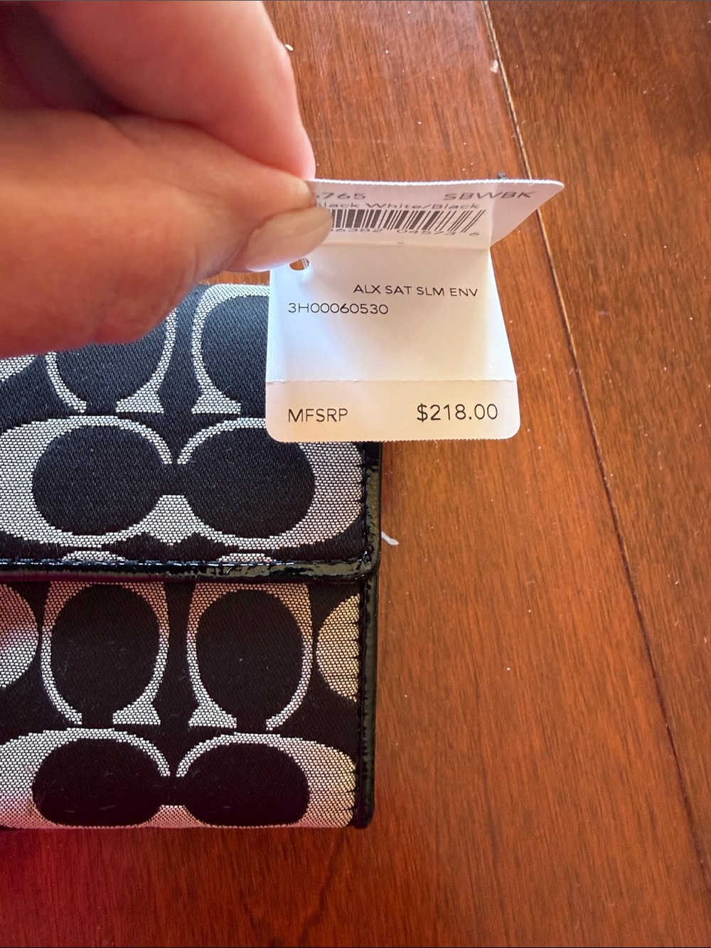 Coach Black and Gray Signature Shoulder Tote and Matching Wallet JS-127 - Picture 11 of 15